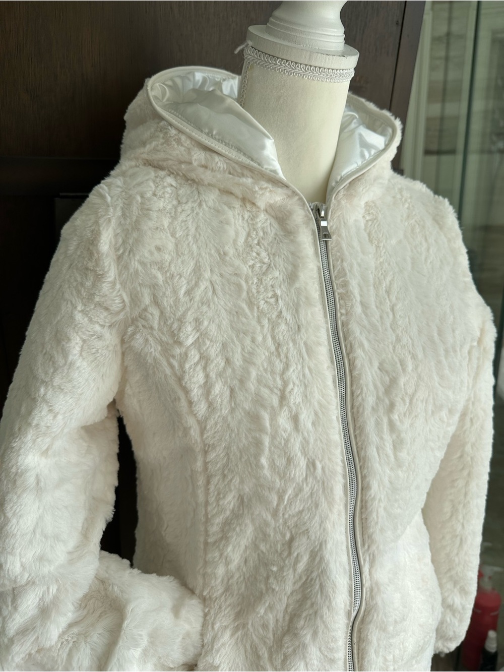 Faux-Fur New Hooded Puffer Jacket